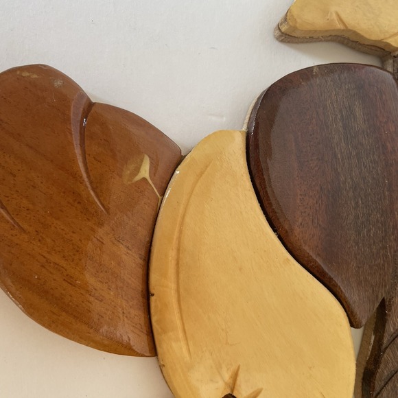 Vtg Donald Duck Intarsia Wood Carving Disney Wall Art - Picture 6 of 10